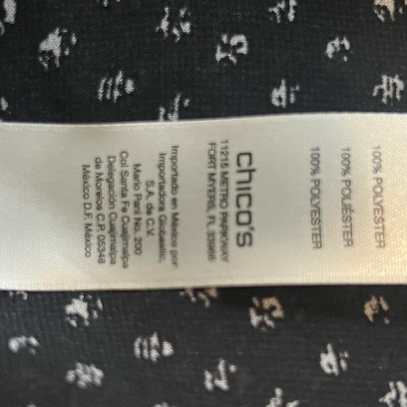 Chico’s flowy long sleeve semi-sheer top. Size 3(US-XL). - Picture 6 of 7